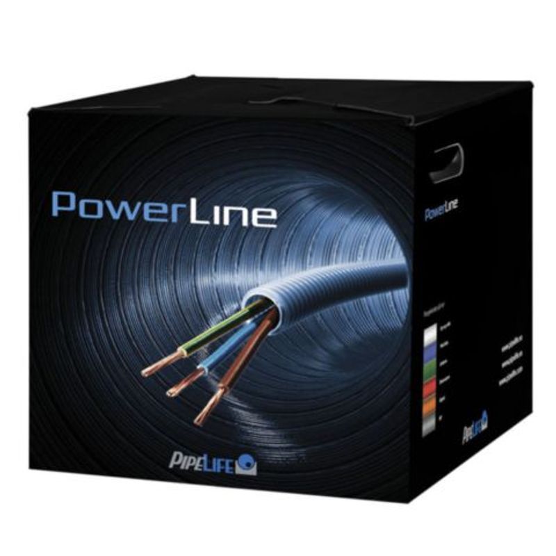 PN 4G2,5 POWERLINE 16mm-100m HVIT PIPELIFE