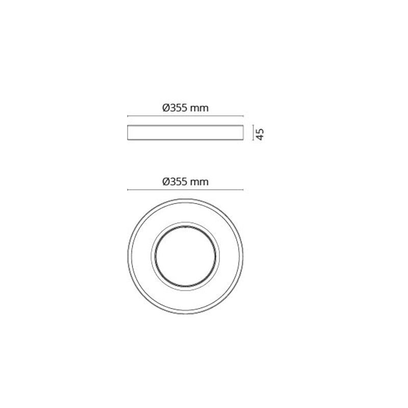 Sg Circulus Hvit Sensor 1360lm 2700K Ra>80 Ikke dimbar