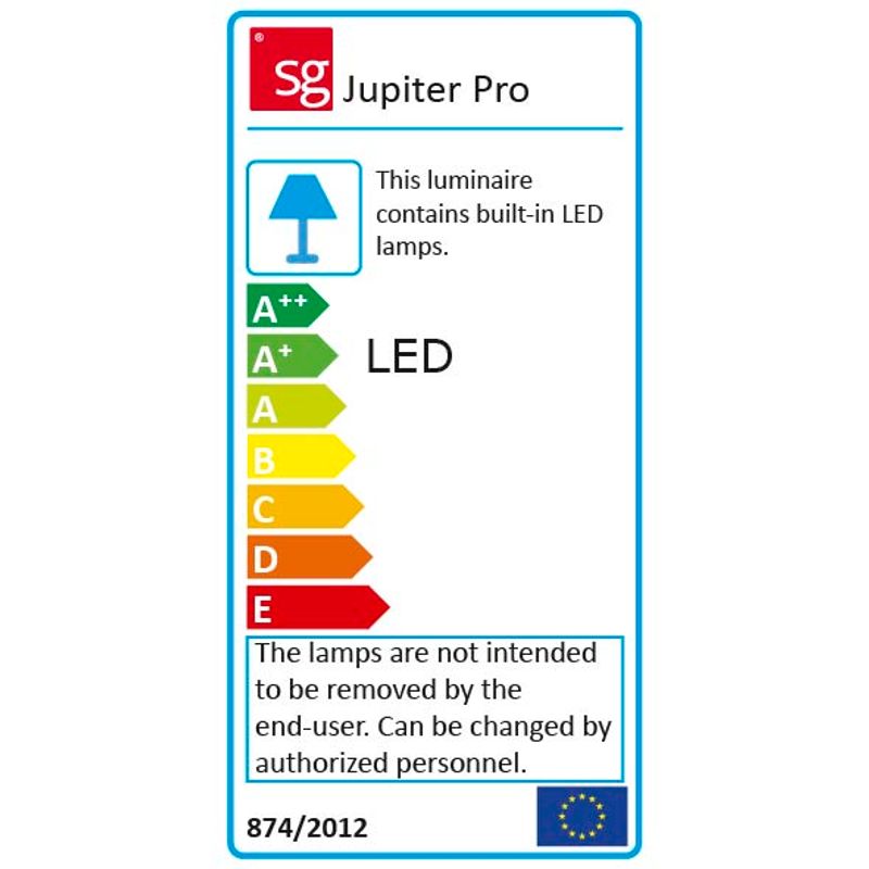 Sg Jupiter Pro in/outdoor 40° 25W LED 3000K Matt-Hvit