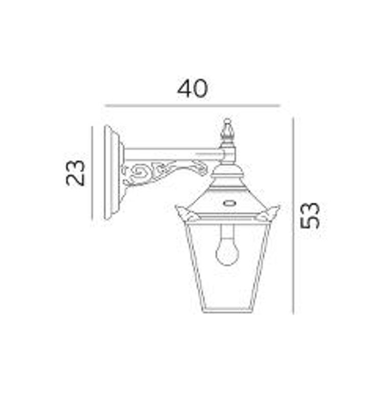Norlys Chelsea 960 Vegglampe E27 Kobber