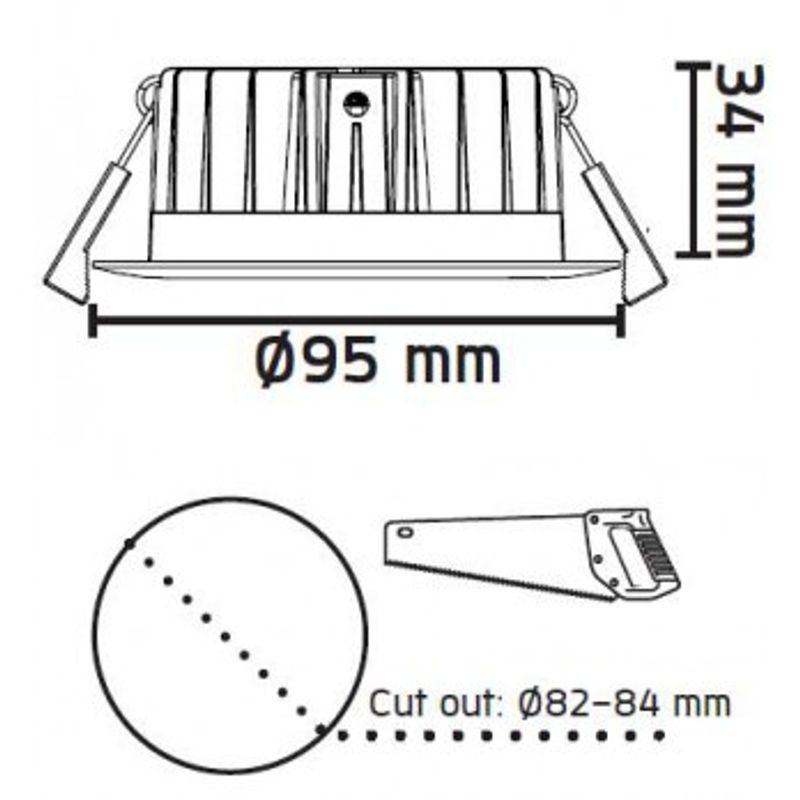 Unilamp LIMBO SOFT 10W in/outdoor IP44, matt hvit