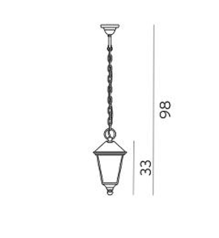 Norlys London 481A/B Taklampe E27 Sort