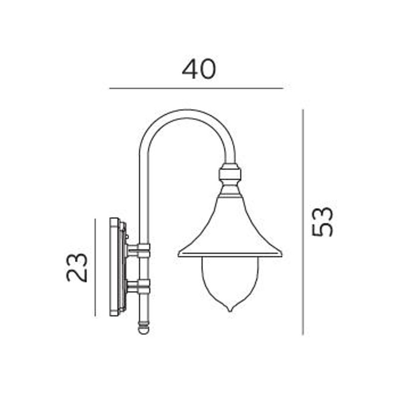 Norlys Firenze 800 Vegglampe E27 Hvit
