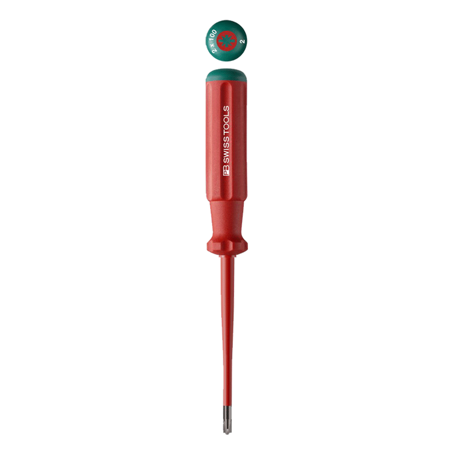 SKRUTREKKER PZ2/RETT 1X6X100 Slim 1000V, Swiss