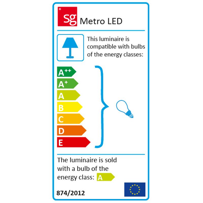 Sg Metro Grafitt Tak 180lm 2700K Ra>80 Faseavsnitt