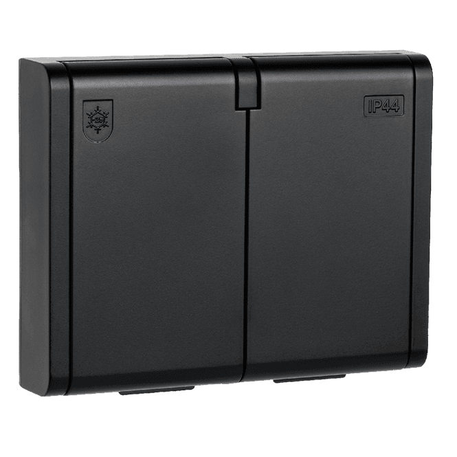 Hovedbilde Sg Stikk innfelt Sort IP44 ...