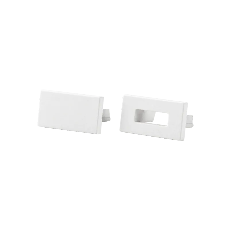 Sg StripLine Hvit Endedeksel kit slim Polycarbonat (PC)