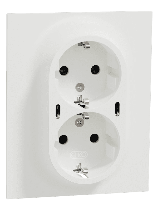 Dobbelstikk 2x USB C PD lader