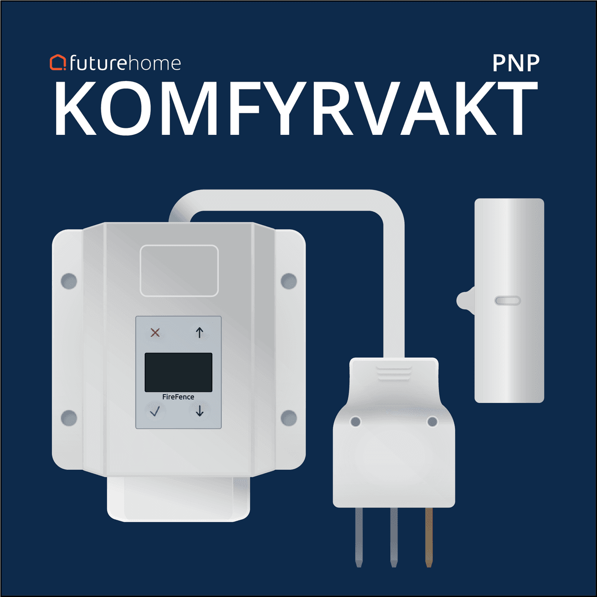 PnP Komfyrvakt m/hvit veggsensor