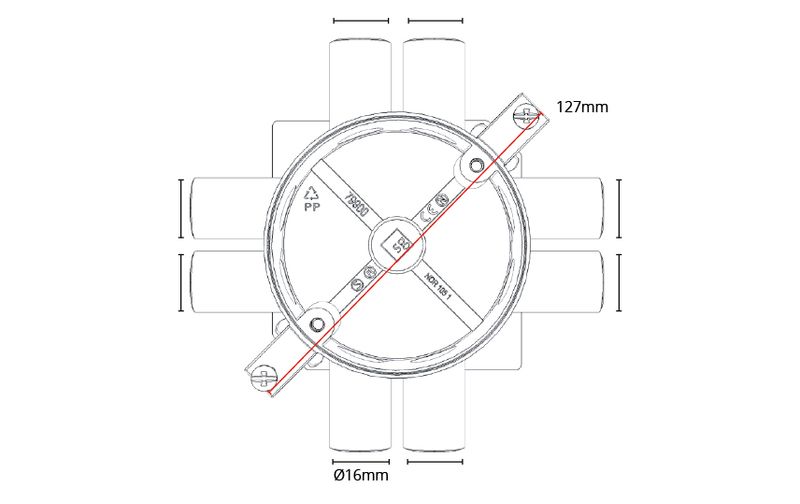 Sg Takboks Grå 32mm 8-løp